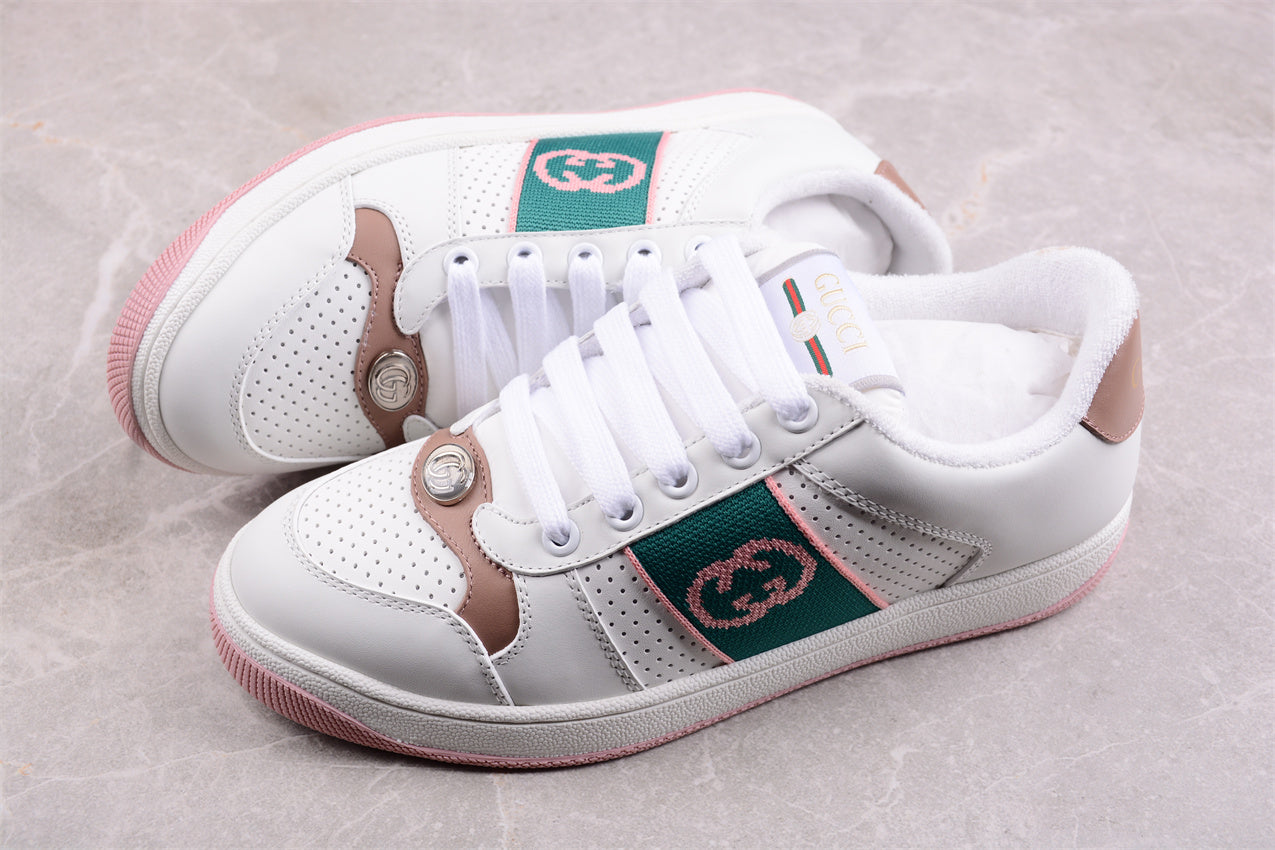 GUCCI Women's Screener 'White Light Pink Green' - Best Reps Website 2025