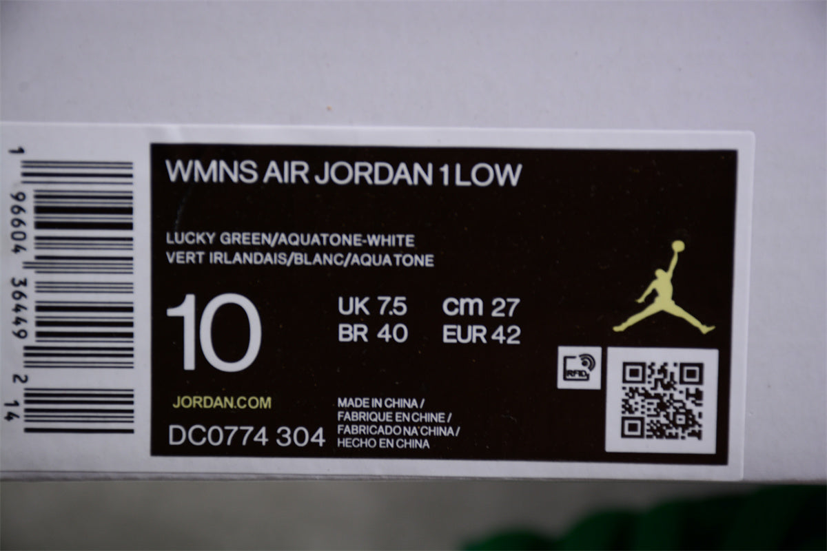 Air Jordan 1 Low "Lucky Green Aquatone"