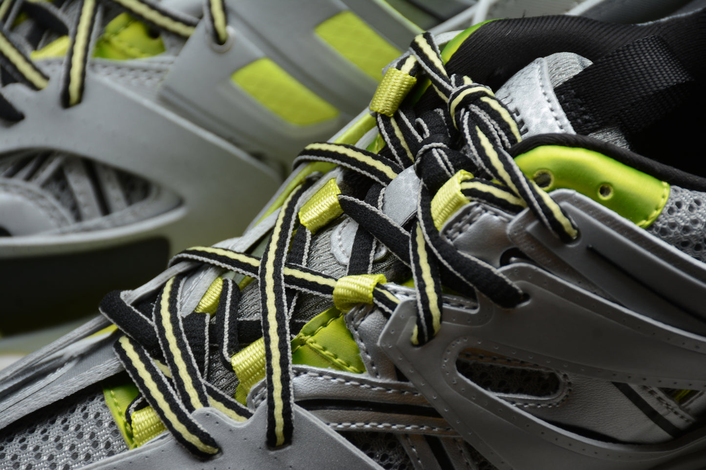 Balenciaga Track Trainers – Silver and Lime Green - Best Reps Website 2025