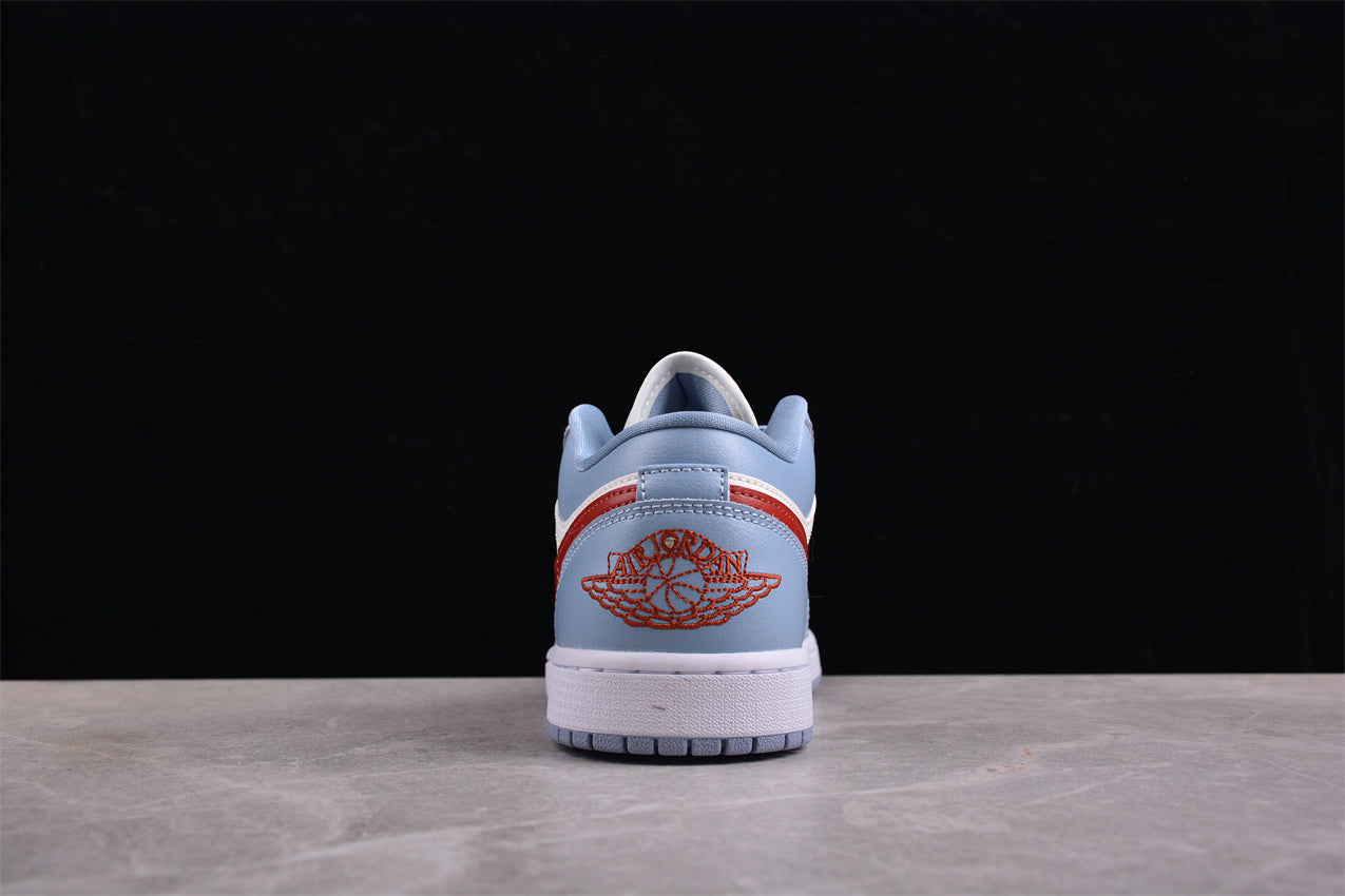 Air Jordan 1 Low 'Blue Whisper Dune Red' - Best Reps Website 2025
