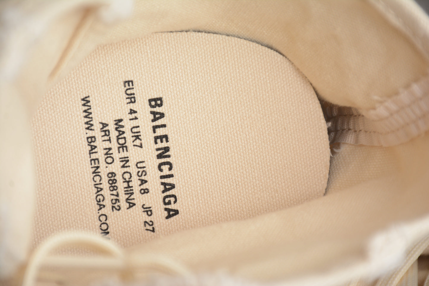 Balenciaga Paris Distressed High Canvas – Cream - Best Reps Website 2025
