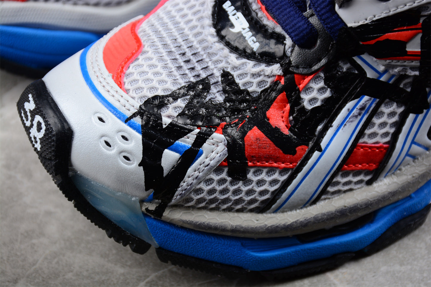 Balenciaga Runner 7.0 – Blue/Orange Graffiti - Best Reps Website 2025