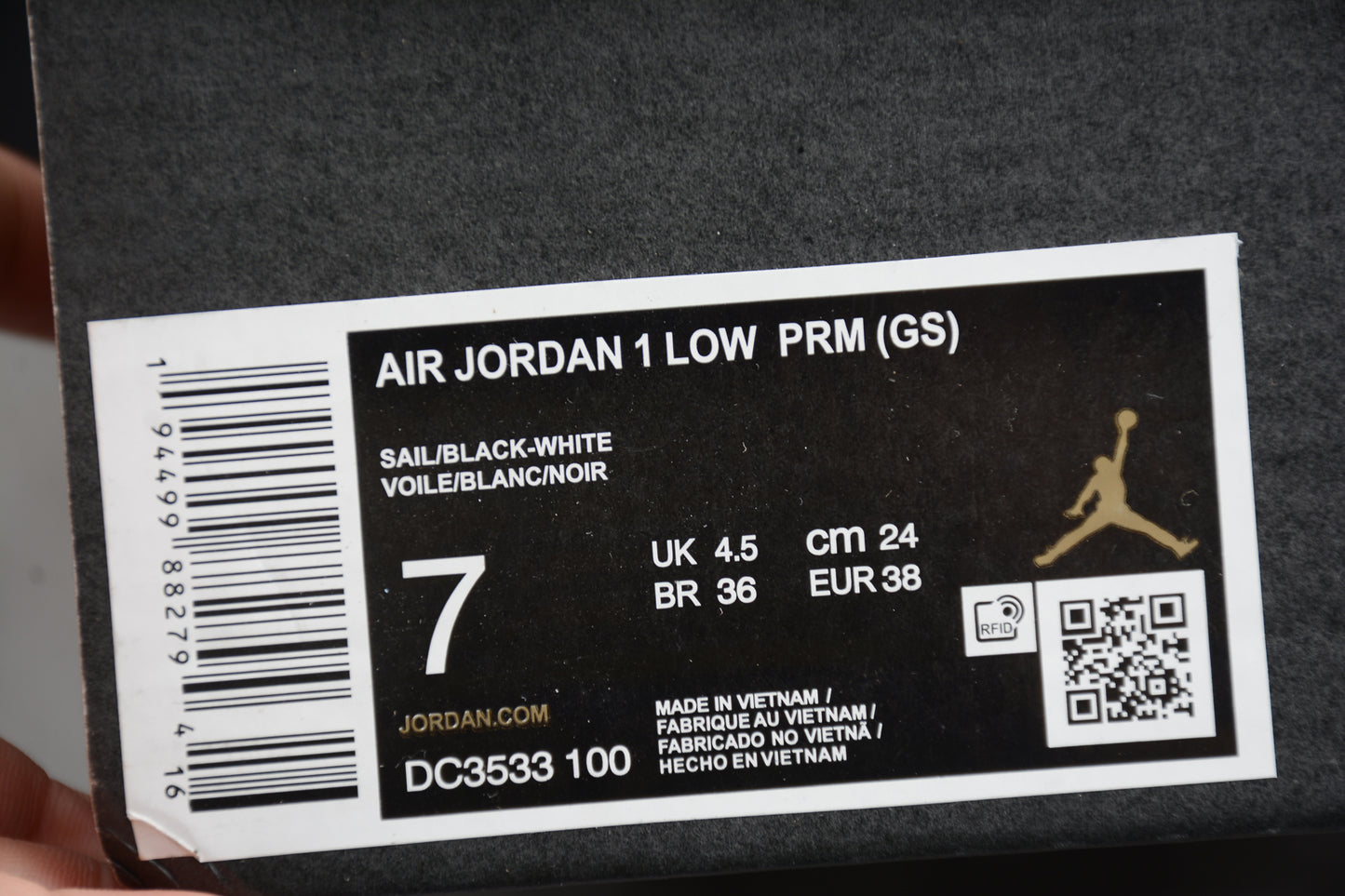 Jordan 1 Low Astrograbber – DC3533-100 | Sail Black White - Best Reps Website 2025