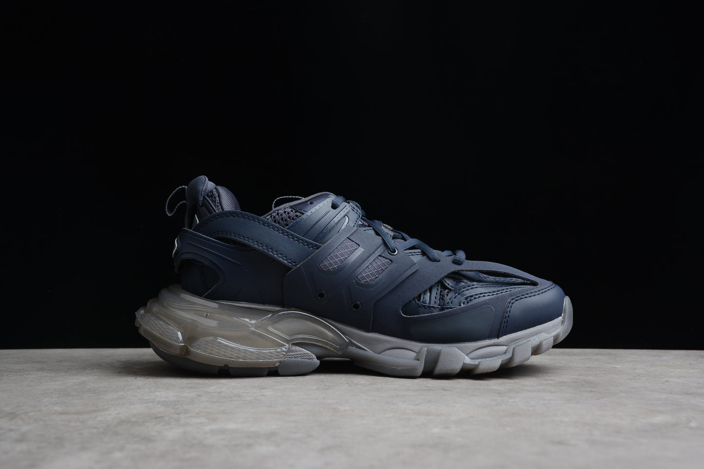 Balenciaga Track Clear Sole Trainers – Navy Blue - Best Reps Website 2025