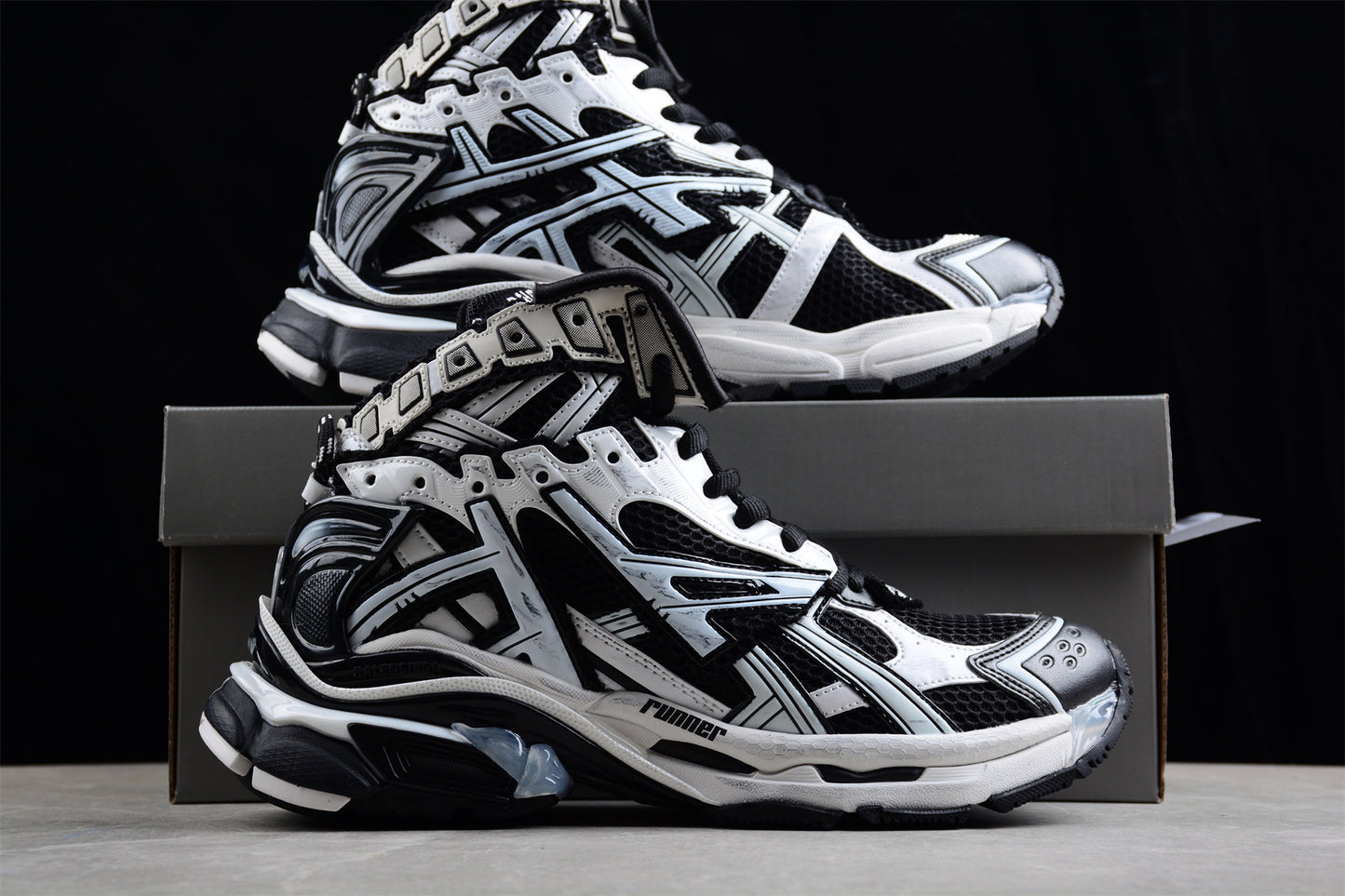 Balenciaga Runner Hightop 7.0 – Black/White - Best Reps Website 2025