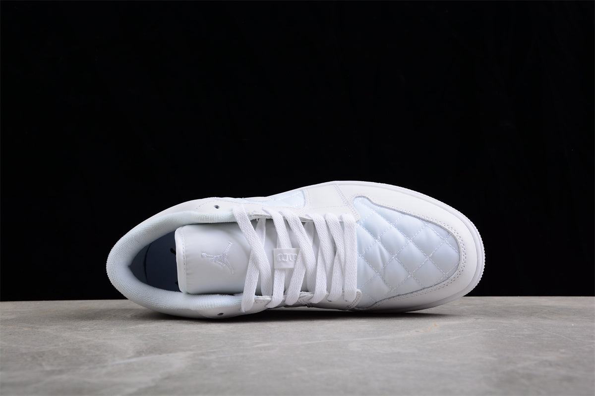 Air Jordan 1 Low Quilted "Triple White" DB6480-100 - Best Reps Website 2025