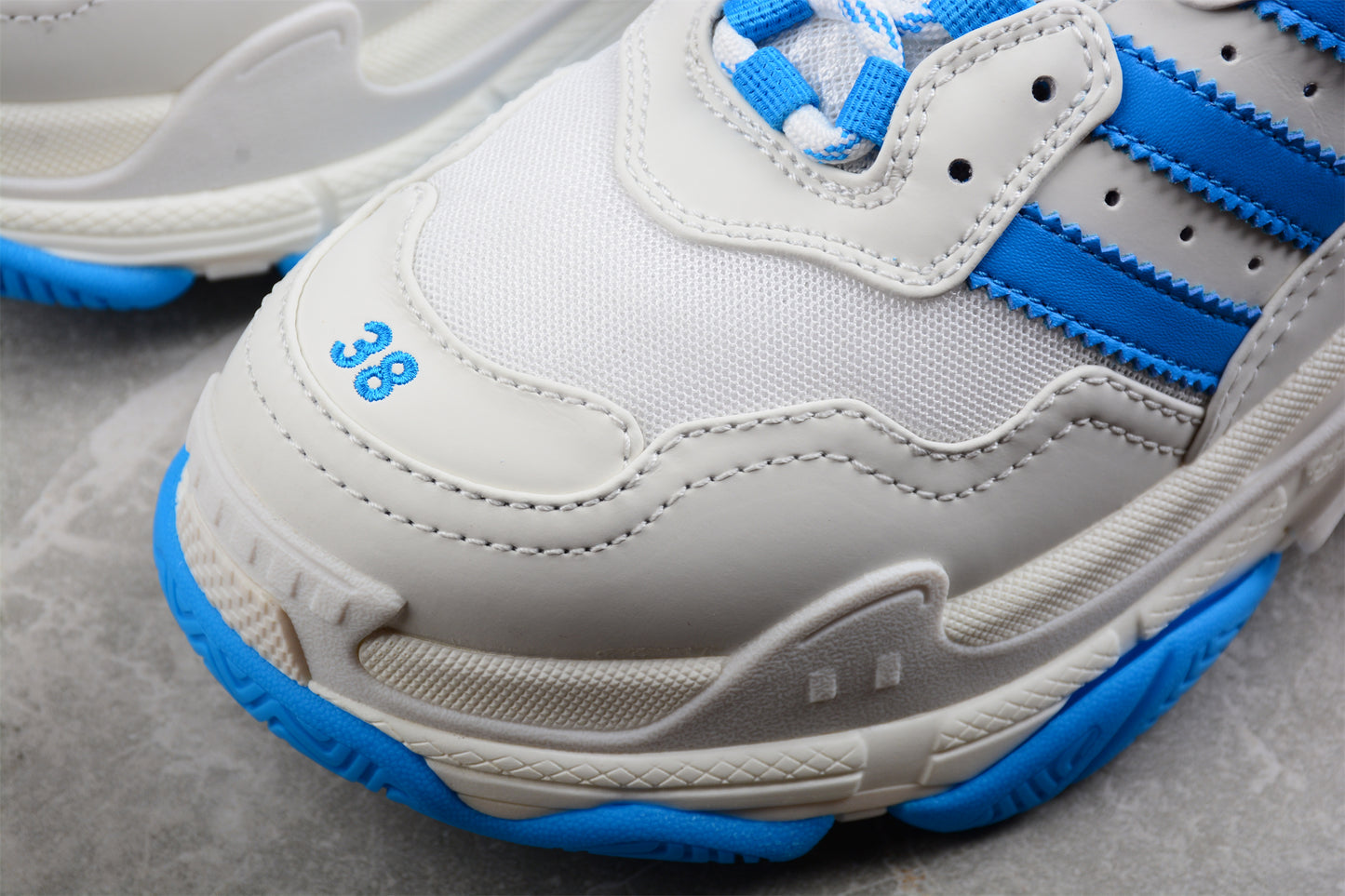 Adidas x Balenciaga Triple S – White / Blue - Best Reps Website 2025