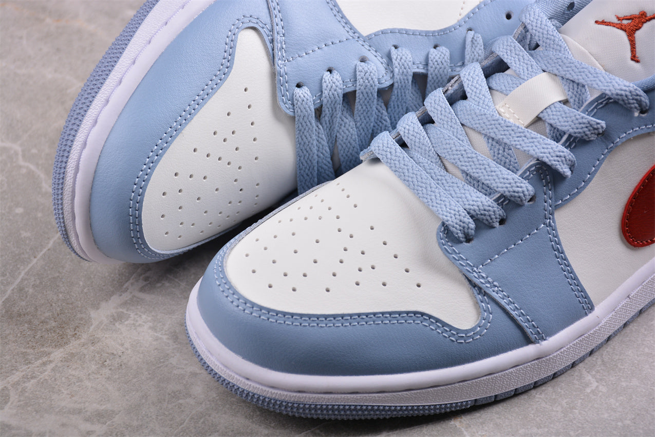 Air Jordan 1 Low 'Blue Whisper Dune Red' - Best Reps Website 2025
