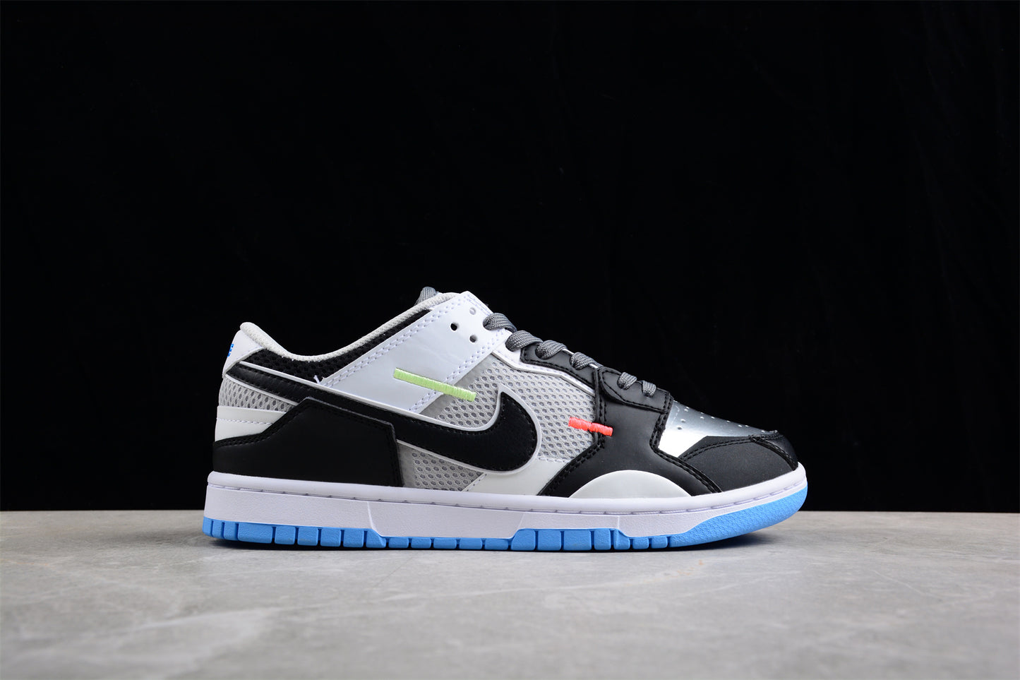 Nike Dunk Low Scrap Premium 'Black/Neutral Grey/University Blue' - Best Reps Website 2025