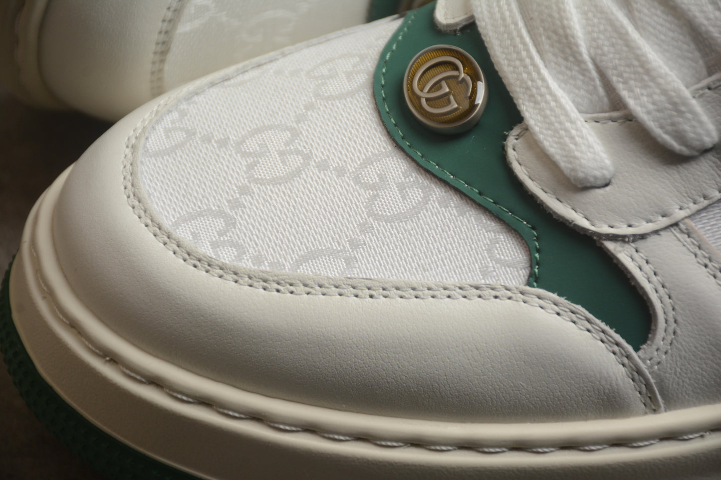 Gucci Chunky B Screener GG White/Green - Best Reps Website 2025