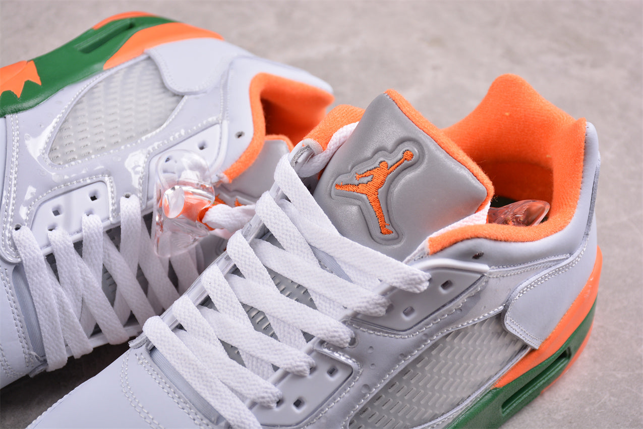 Air Jordan 5 Retro Low (GS) "Miami Hurricanes" - Best Reps Website 2025