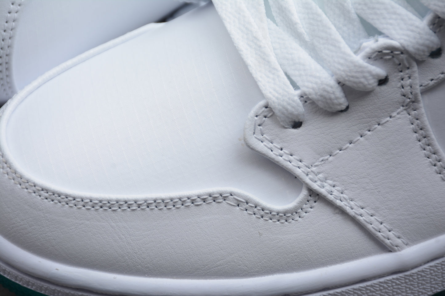 Air Jordan 1 Mid "White/Mystic Green" - Best Reps Website 2025