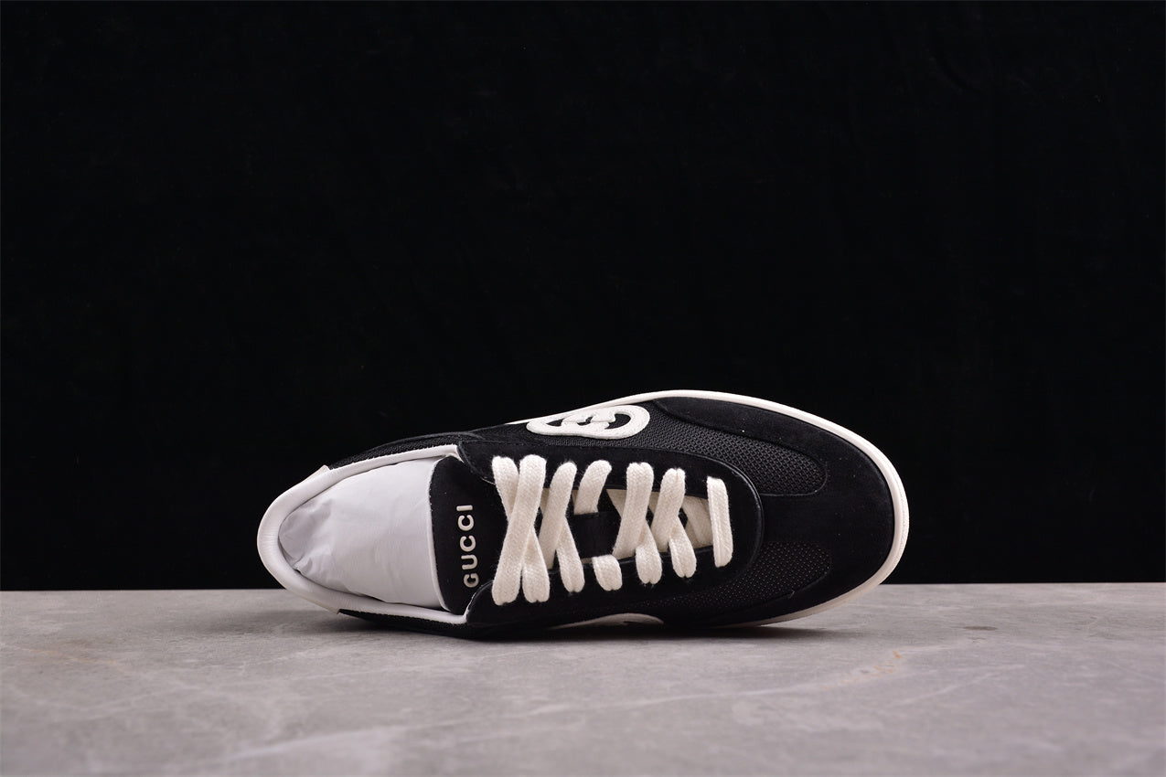 Gucci Interlocking G Black Suede Low Top Sneakers - Best Reps Website 2025
