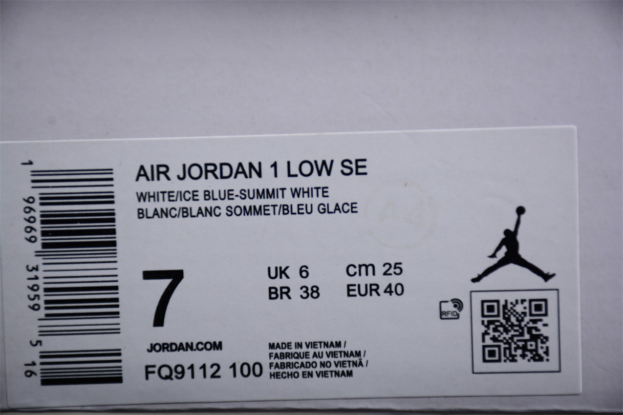 Nike Air Jordan 1 Low SE "Reverse Ice Blue" - Best Reps Website 2025
