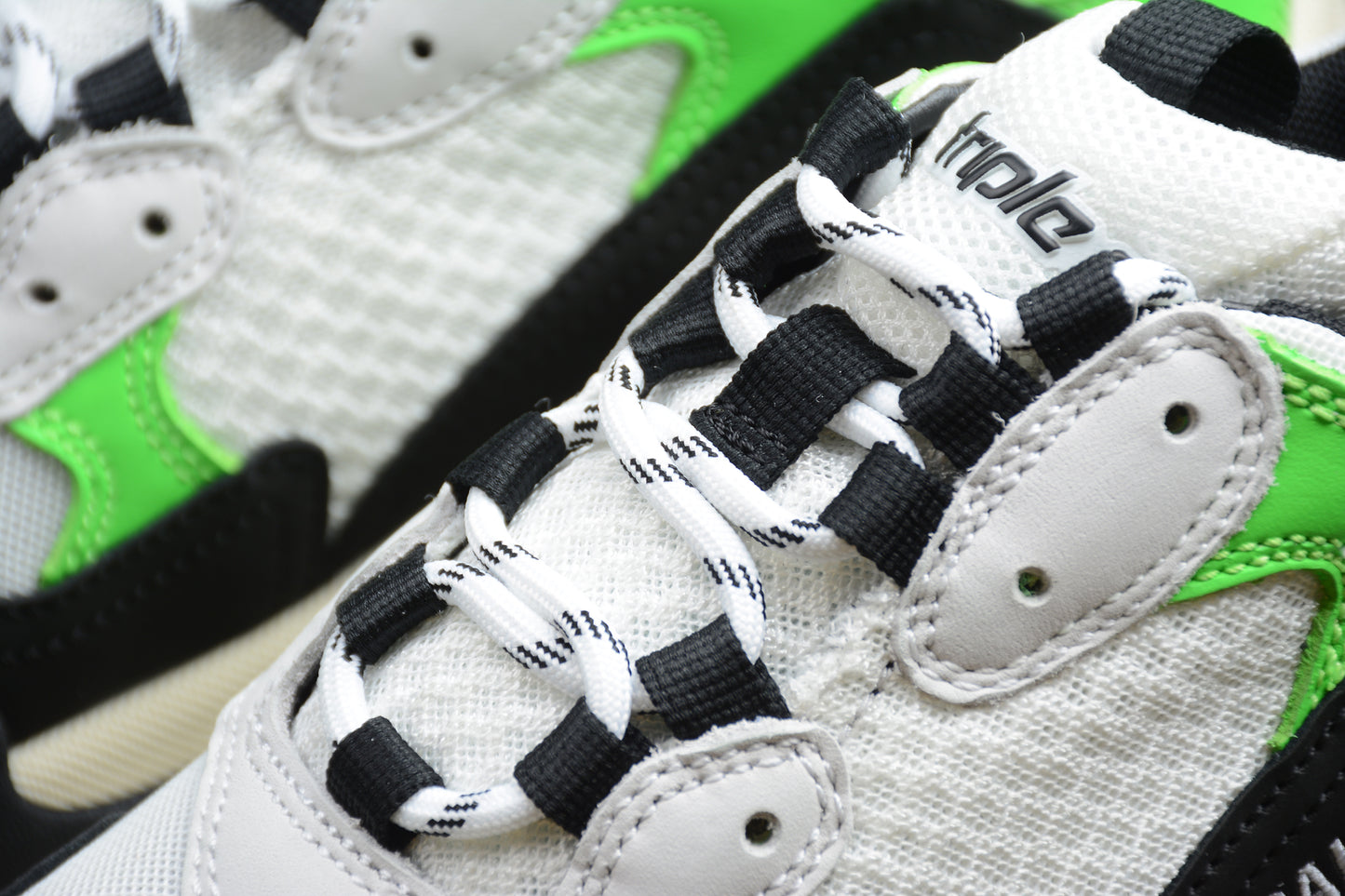 Balenciaga Triple S Sneaker 'White Green Fluo' - Best Reps Website 2025