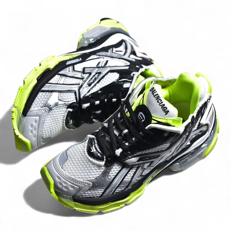Balenciaga Runner Sneakers Black/Neon Yellow