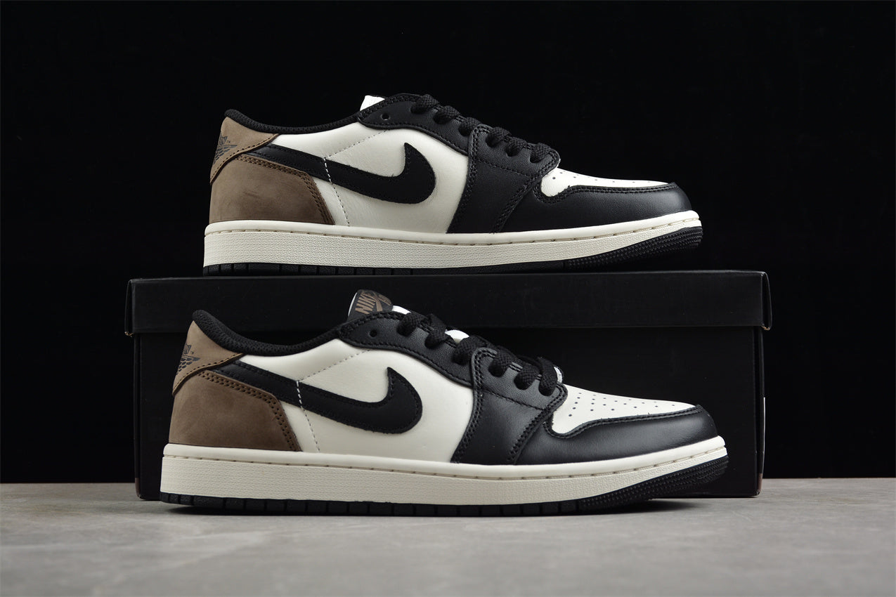 Air Jordan 1 Low Sail/Black Dark Mocha - Best Reps Website 2025