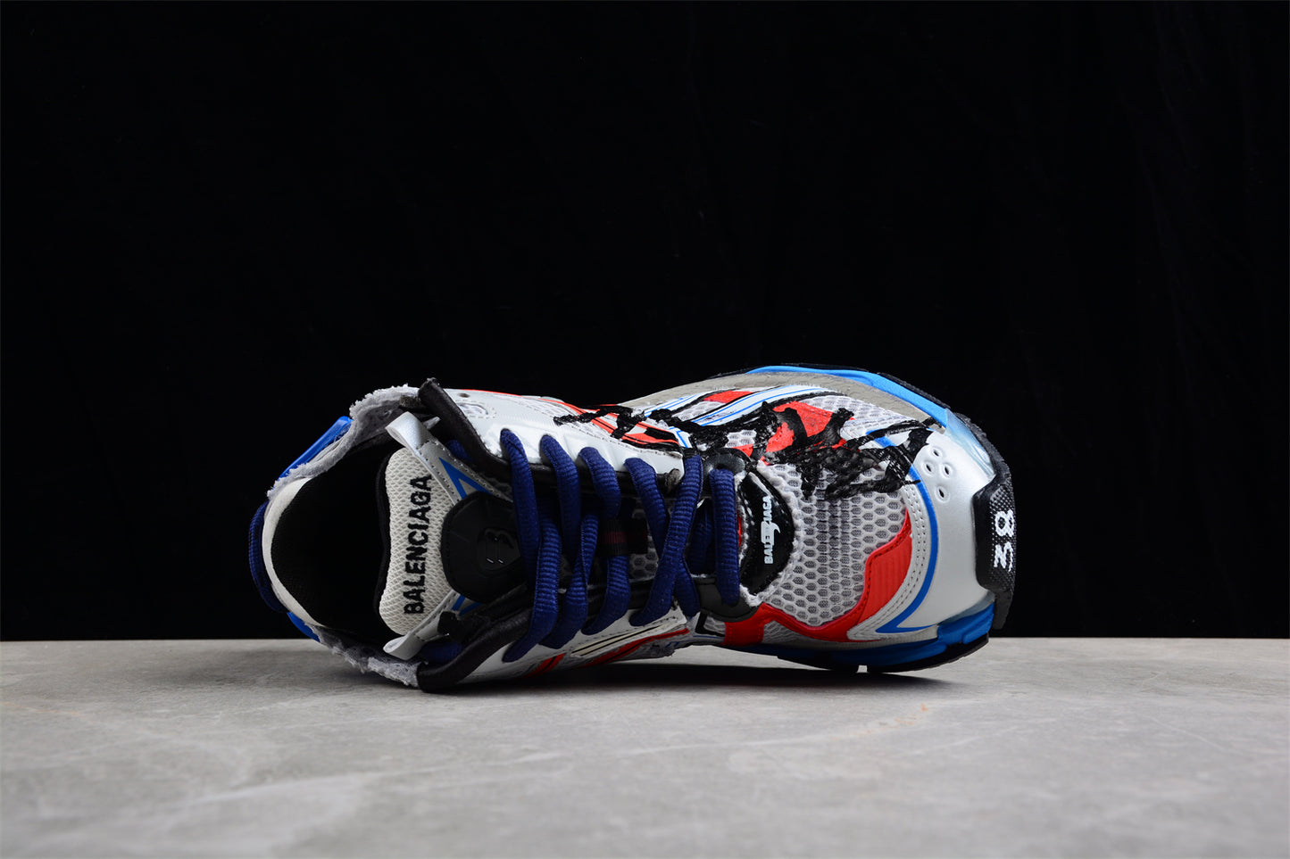 Balenciaga Runner 7.0 – Blue/Orange Graffiti - Best Reps Website 2025