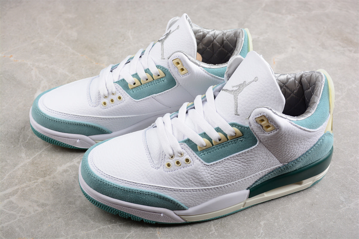 Air Jordan 3 Retro White/Grayish Green - Best Reps Website 2025