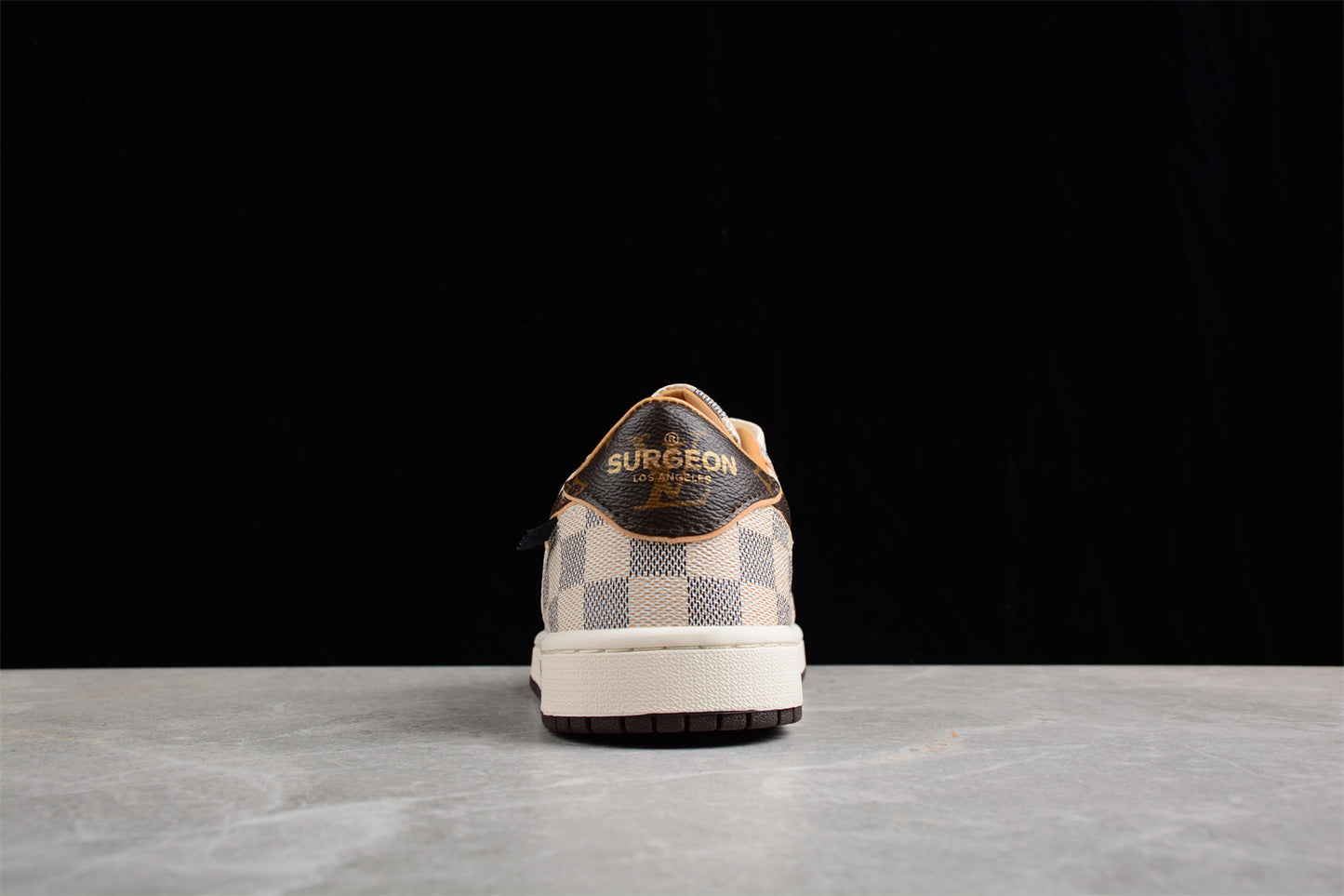 Air Jordan 1 Low OG Custom "Damier Azur/Brown/LV Monogram" - Best Reps Website 2025
