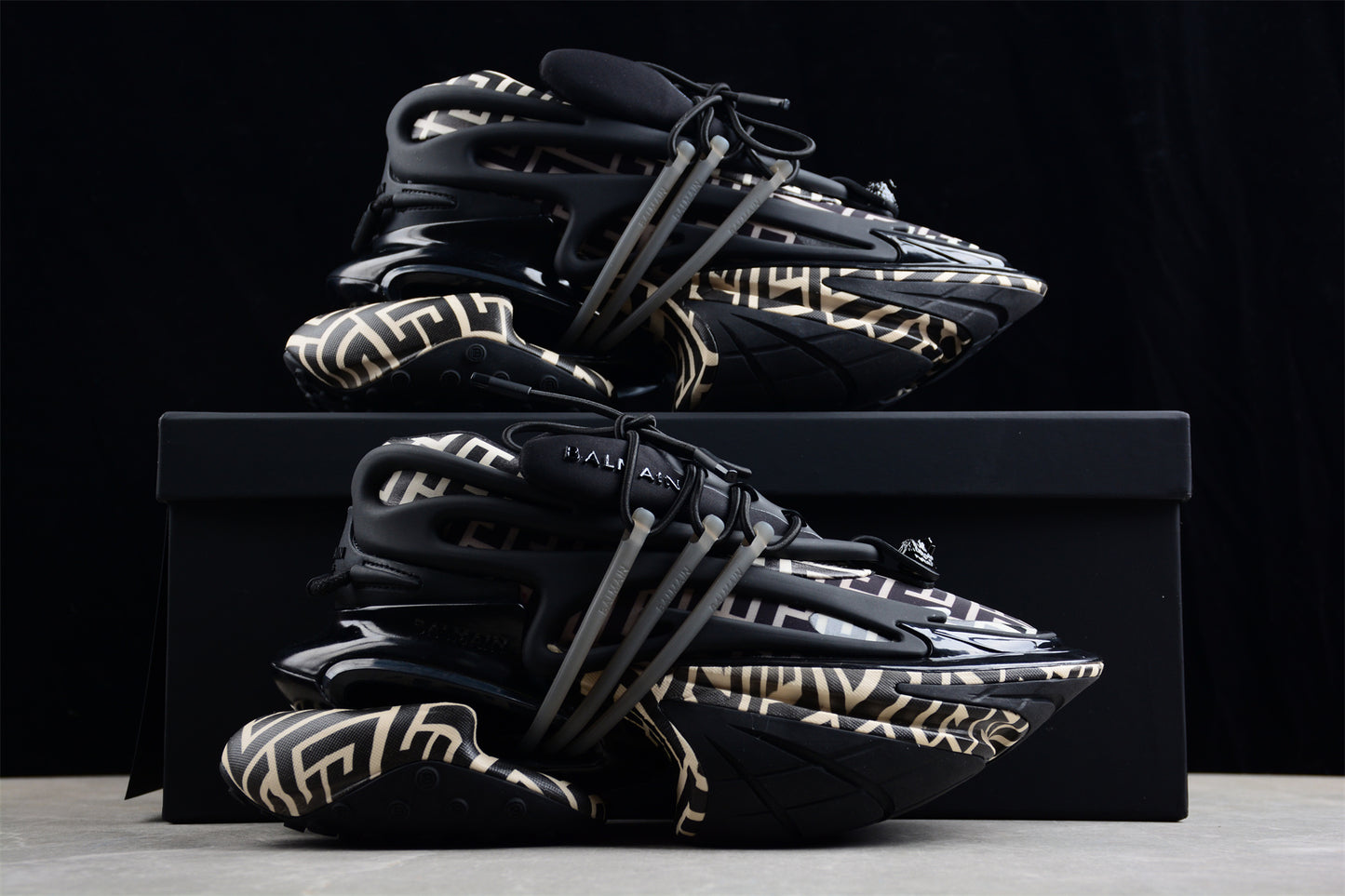 Balmain Unicorn Sneakers in Black – Neoprene & Leather - Best Reps Website 2025