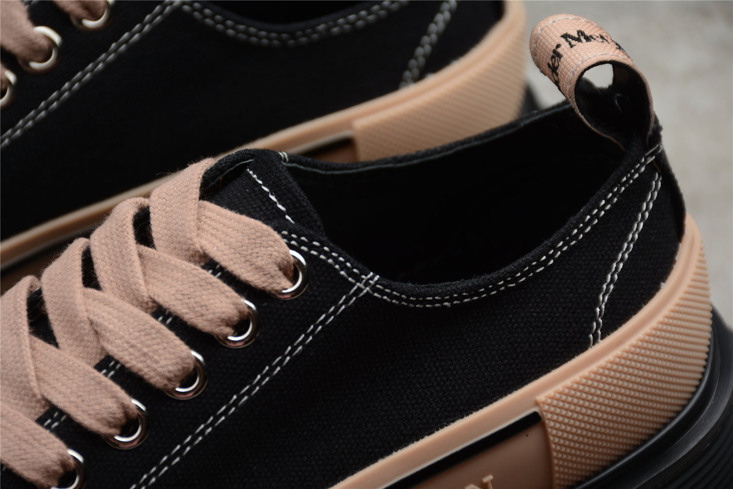 Alexander McQueen Tread Slick Low in Black/Tan - Best Reps Website 2025