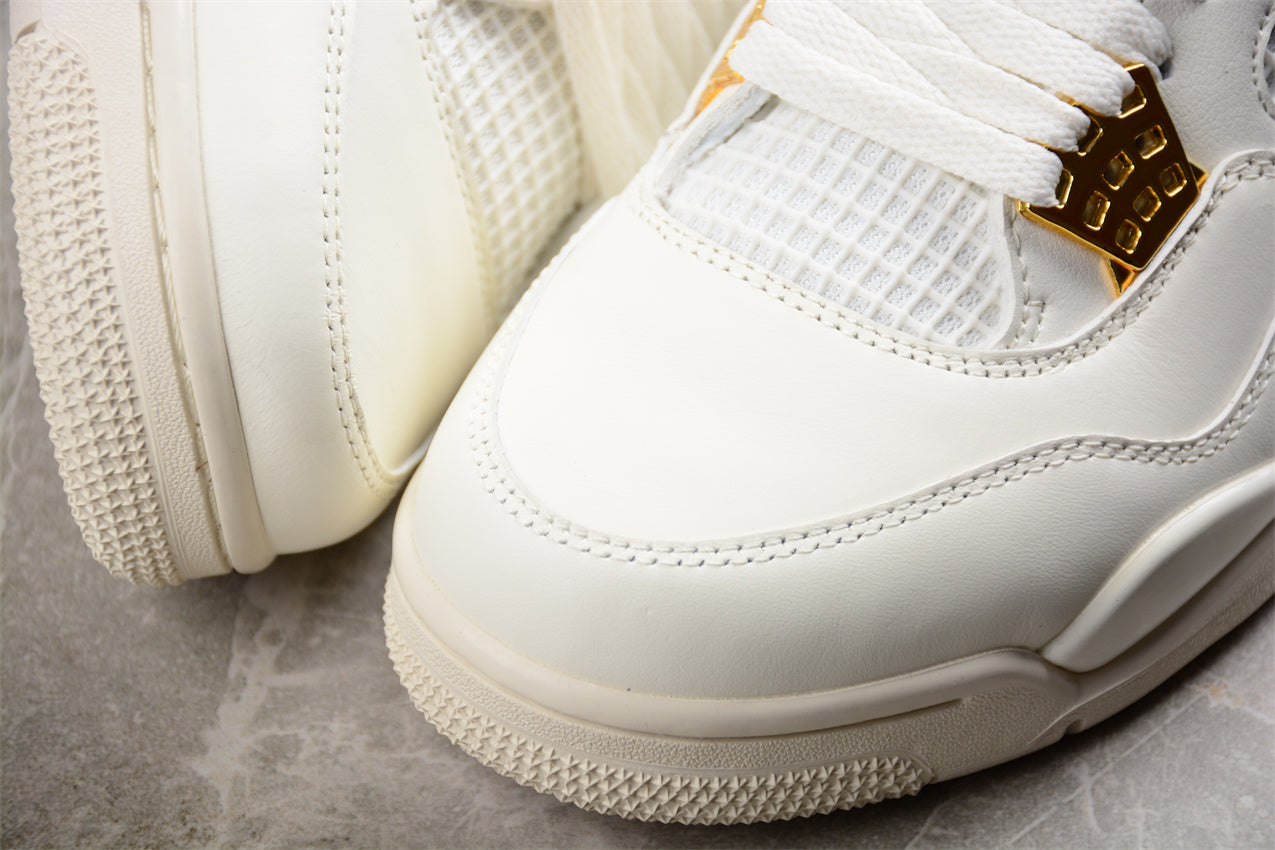 Air Jordan 4 Retro 'White Metallic Gold' - Best Reps Website 2025