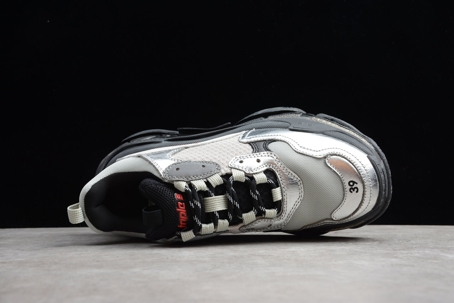 Balenciaga Triple S Clear Sole – Gray/Silver/Black - Best Reps Website 2025