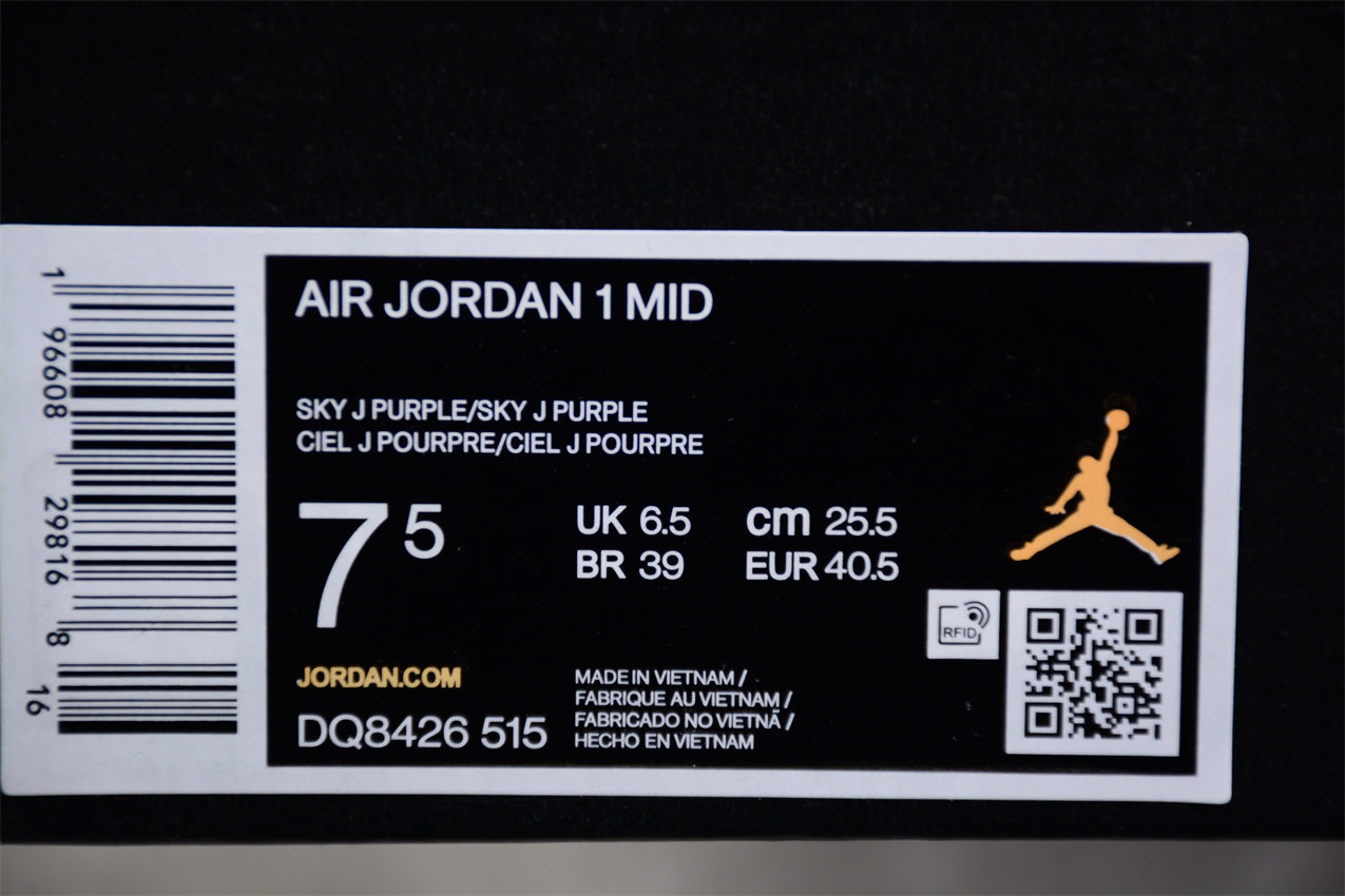 Nike Air Jordan 1 Mid "Sky J Blueberry / Light Purple" - Best Reps Website 2025