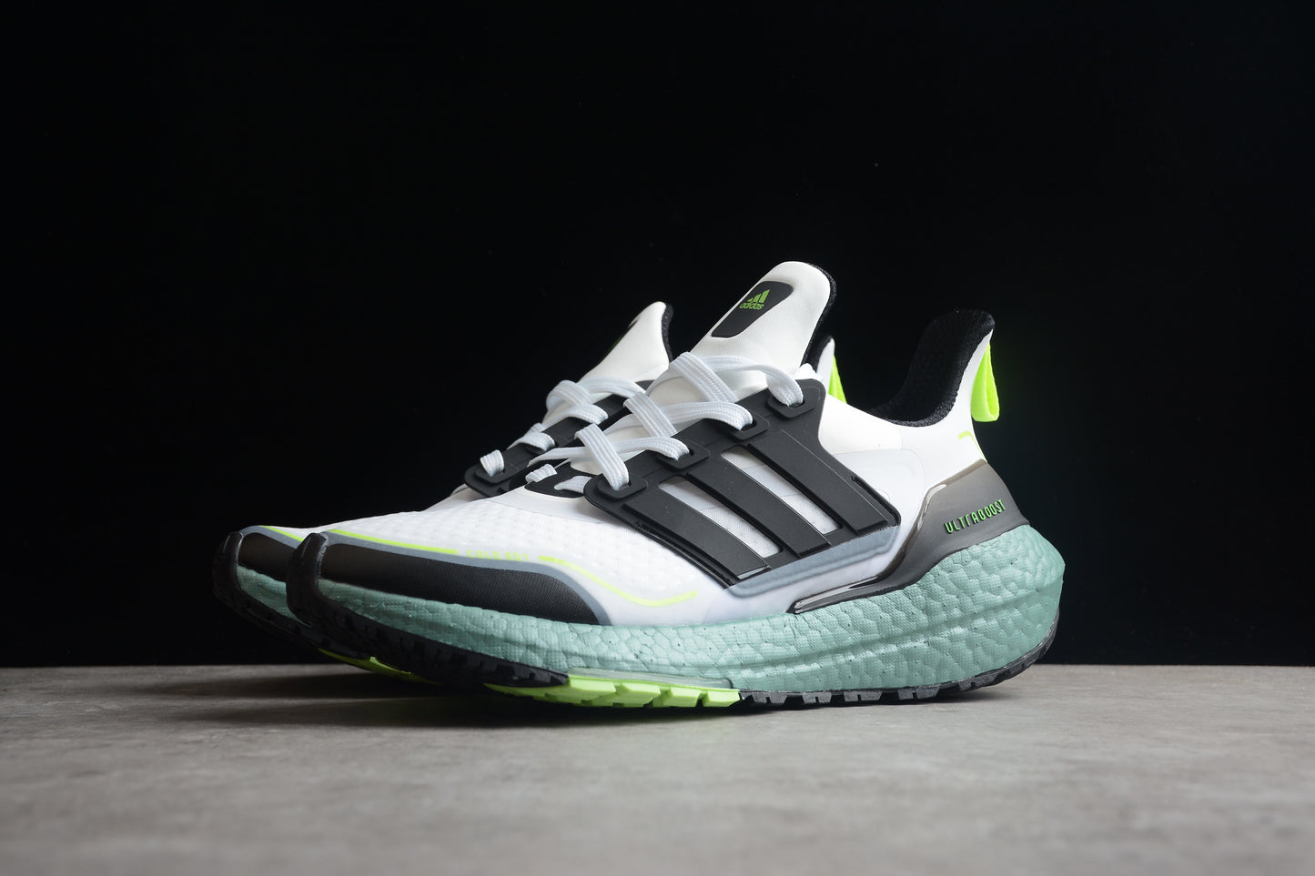 adidas UltraBoost 21 COLD.RDY ‘White Signal Green’.