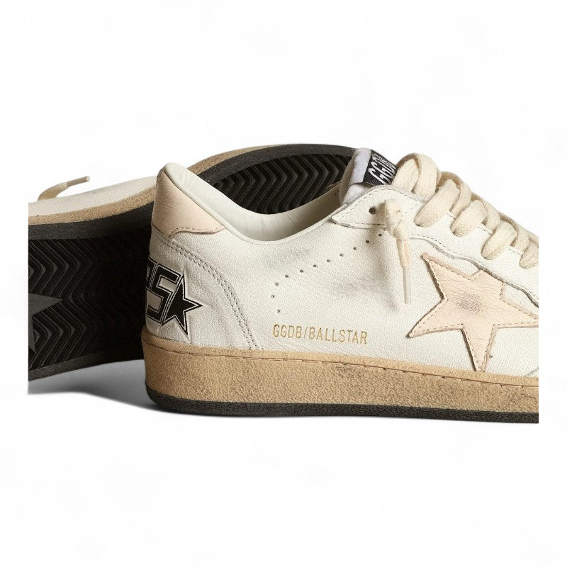 Ball Star LTD in white nappa leather with a salmon-colored nappa star - Best Reps Website 2025