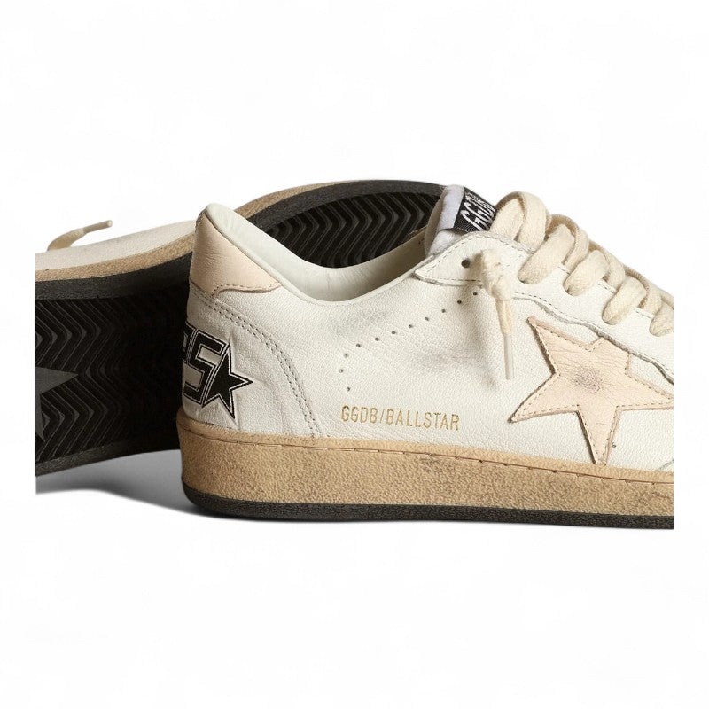 Ball Star LTD in white nappa leather with a salmon-colored nappa star - Best Reps Website 2025