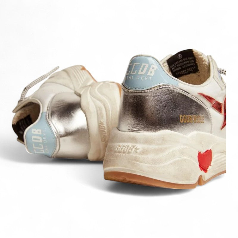 Running Sole sneakers in nylon and suede with red laminated leather star