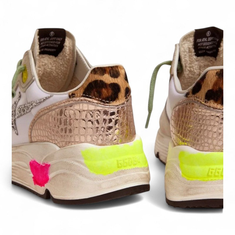Running Sole sneakers in suede with glitter and leopard print - Best Reps Website 2025