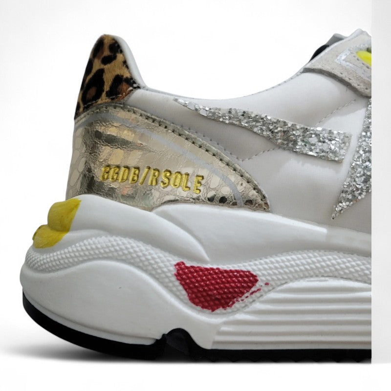 Running Sole sneakers in suede with glitter and leopard print - Best Reps Website 2025