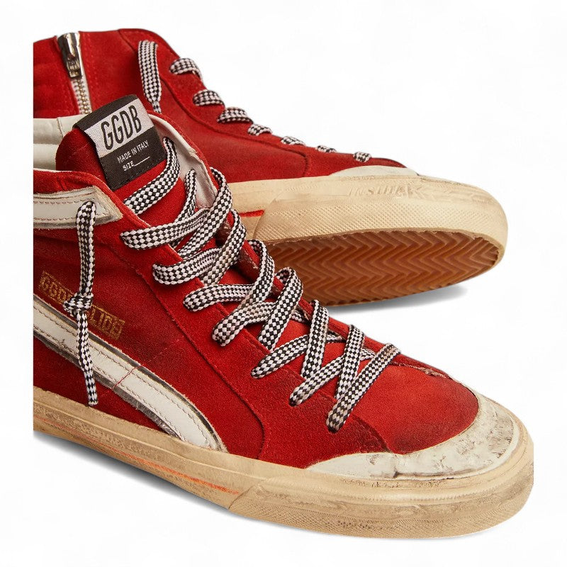 Sneaker Slide Penstar in red suede with white details - Best Reps Website 2025