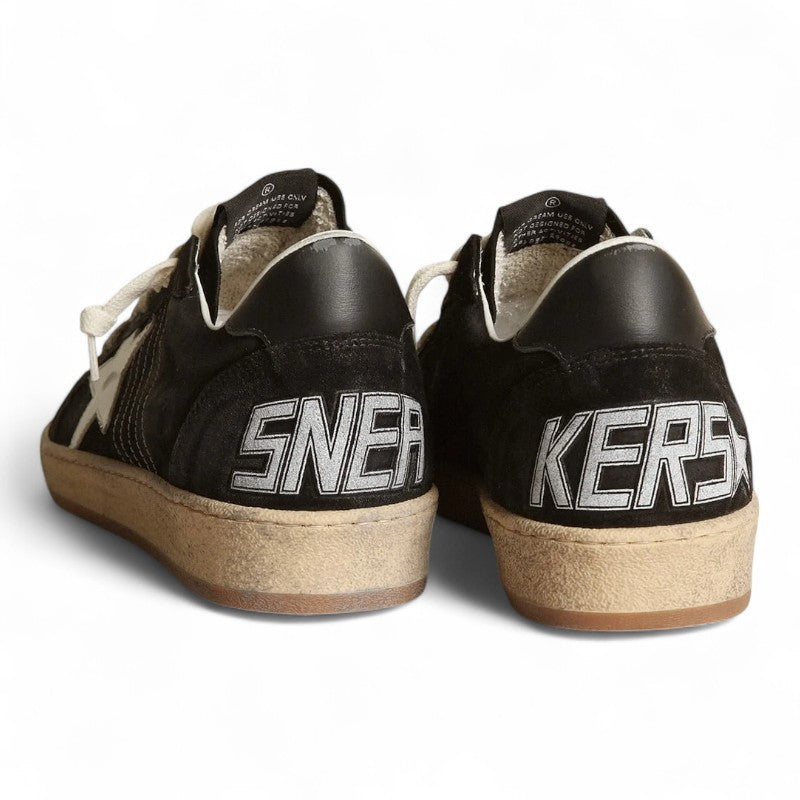 The Ball Star sneaker features white nappa leather with a silver glitter star and heel tab, - Best Reps Website 2025