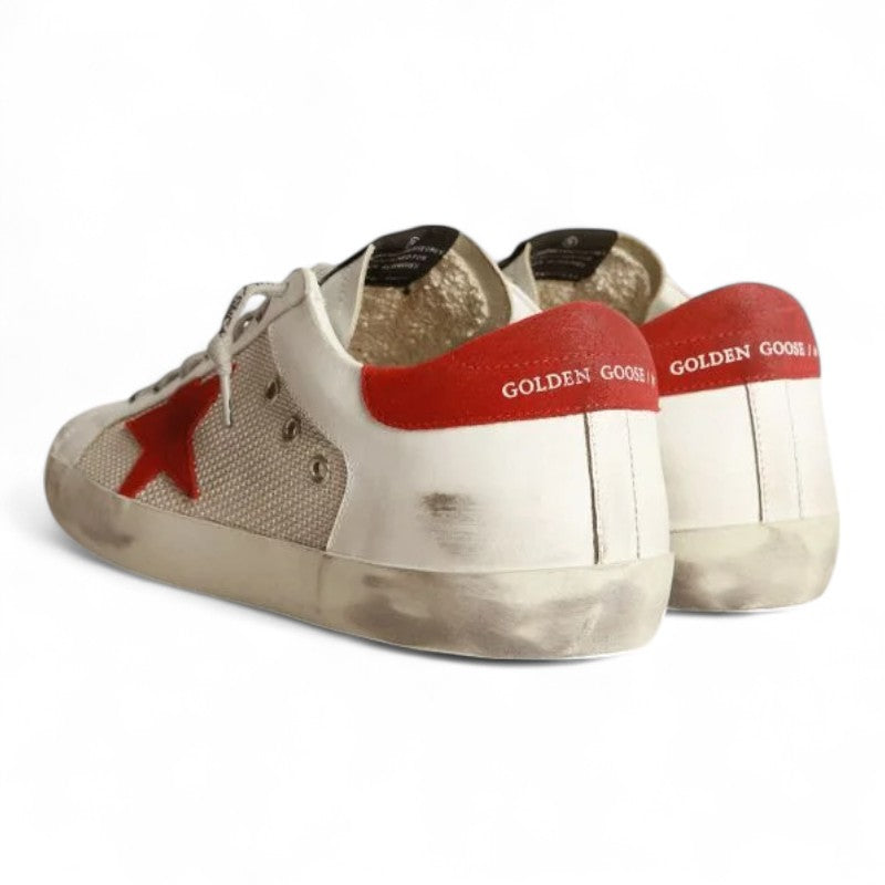 The White Super-Star sneakers in leather with a red star - Best Reps Website 2025