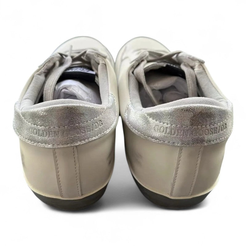 Super-Star sneakers with silver sparkle foxing and metal stud lettering - Best Reps Website 2025