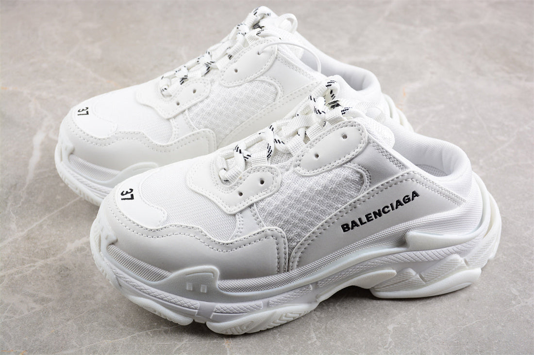 Styling the Triple S Mule All White