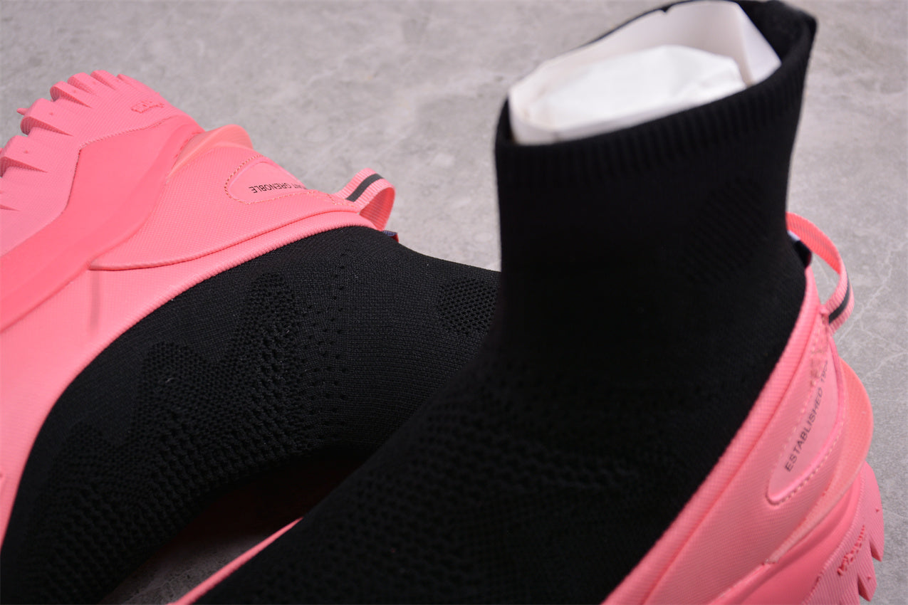 Moncler Trailgrip Sock Sneakers 'Black/Pink' - Best Reps Website 2025