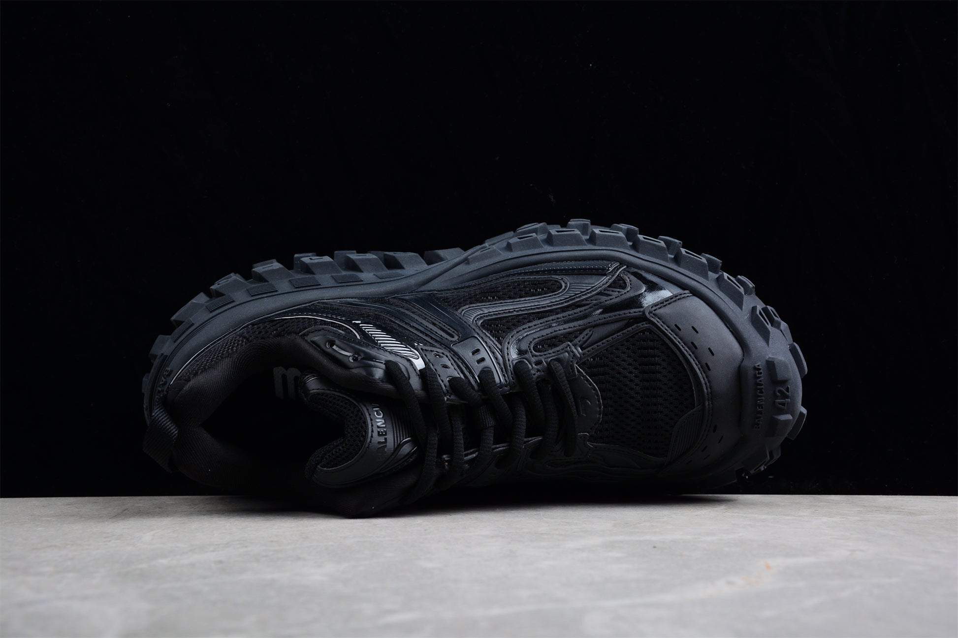 Balenciaga Defender Rubber Platform Sneakers in Black - Best Reps Website 2025