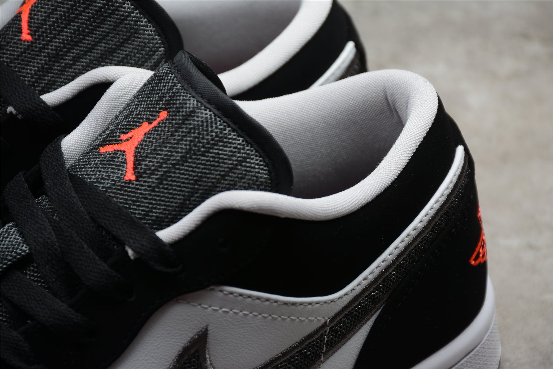 Air Jordan 1 Low "Black White Wolf Grey" 553558-029 - Best Reps Website 2025