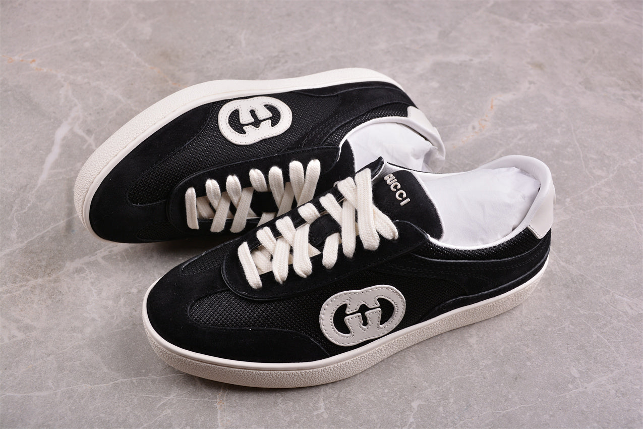 Gucci Interlocking G Black Suede Low Top Sneakers - Best Reps Website 2025