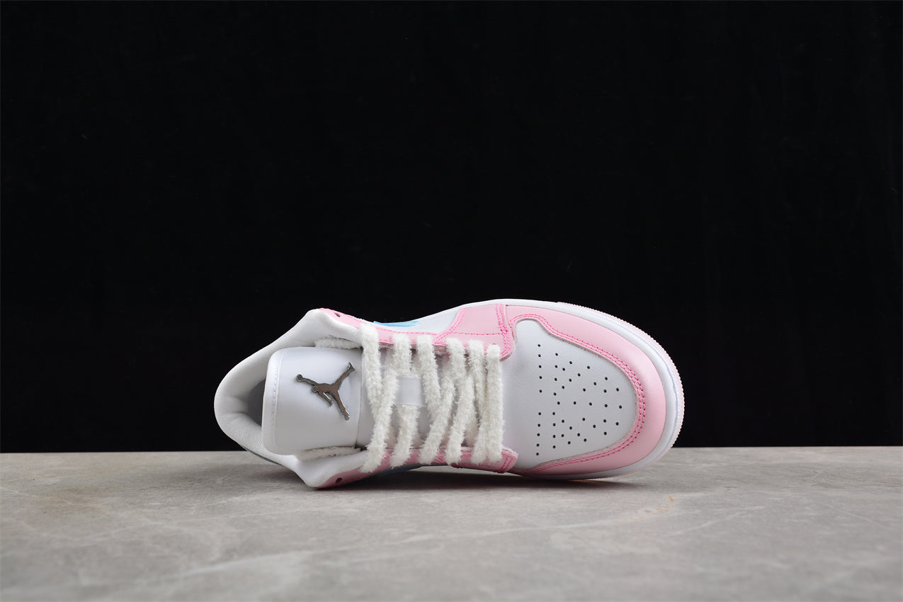 NIKE AIR JORDAN 1 LOW “White/Pink Foam/Glacier Blue”