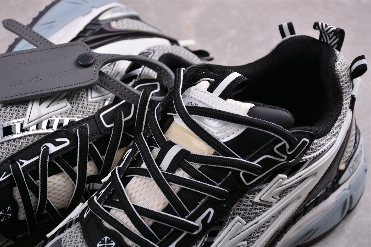 Off-White Be Right Back 'Grey Black' Lace-Up Sneaker