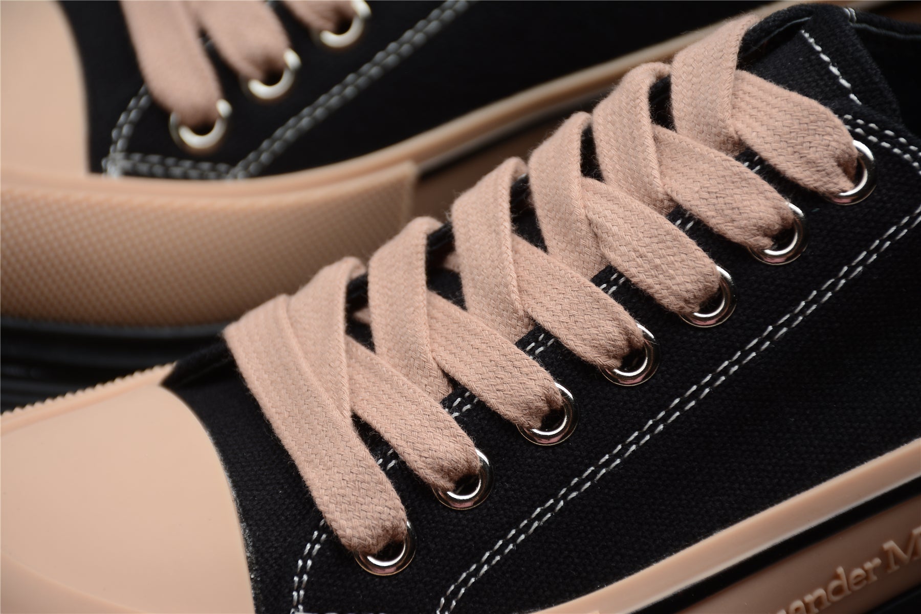 Alexander McQueen Tread Slick Low in Black/Tan - Best Reps Website 2025