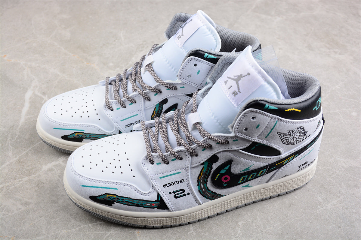Air Jordan 1 Mid "The Future" White Black - Best Reps Website 2025