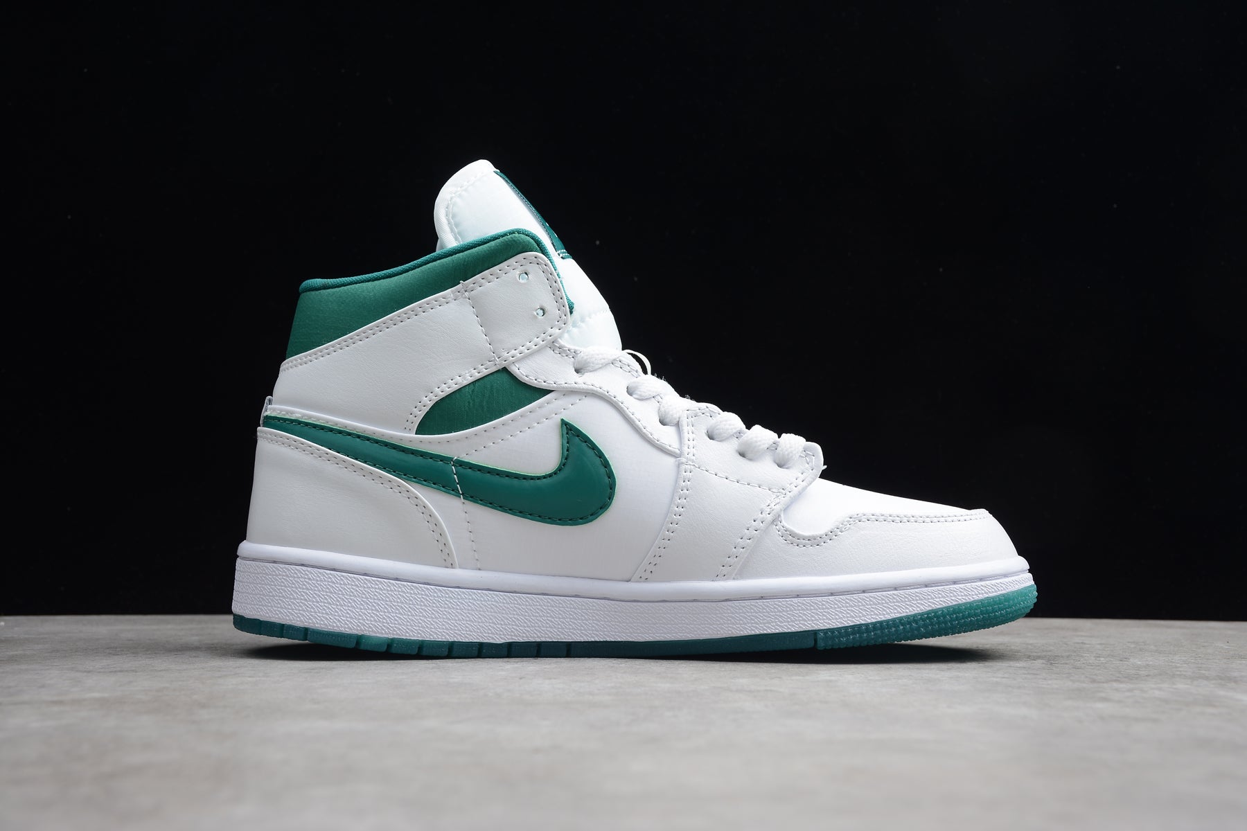 Air Jordan 1 Mid "White/Mystic Green" - Best Reps Website 2025