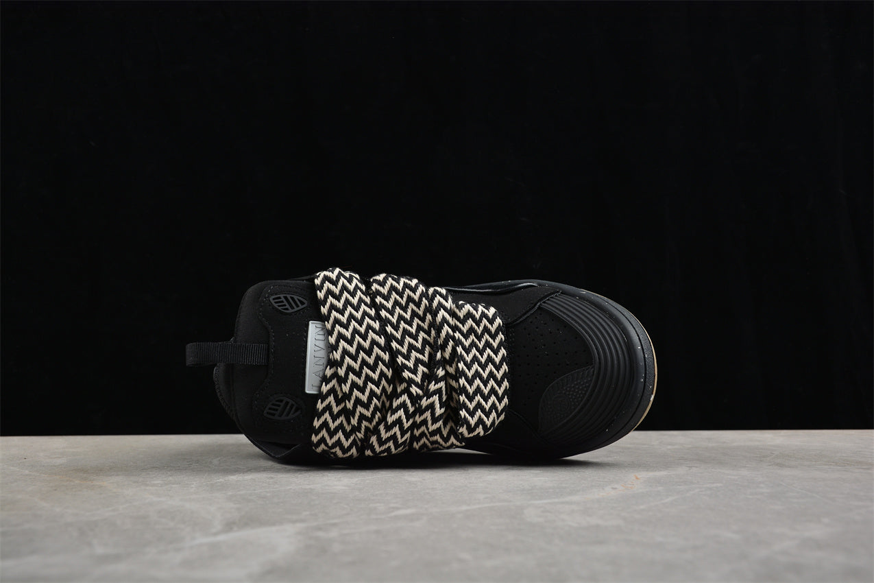 Lanvin Leather Curb Sneaker Black - Best Reps Website 2025